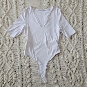SHEIN White TShirt Bodysuit